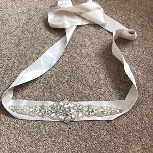David’s Bridal sash belt